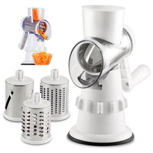 Load image into Gallery viewer, Hand-Crank Vegetable Cutter & Slicer Manual Kitchen Cheese Chopper Machine With 3 Adjustable Sharp Drums Multi-Function Garlic Potato Shredder