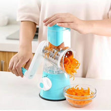 Load image into Gallery viewer, Hand-Crank Vegetable Cutter & Slicer Manual Kitchen Cheese Chopper Machine With 3 Adjustable Sharp Drums Multi-Function Garlic Potato Shredder