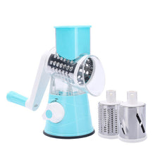Load image into Gallery viewer, Hand-Crank Vegetable Cutter & Slicer Manual Kitchen Cheese Chopper Machine With 3 Adjustable Sharp Drums Multi-Function Garlic Potato Shredder