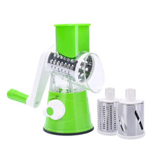 Load image into Gallery viewer, Hand-Crank Vegetable Cutter & Slicer Manual Kitchen Cheese Chopper Machine With 3 Adjustable Sharp Drums Multi-Function Garlic Potato Shredder