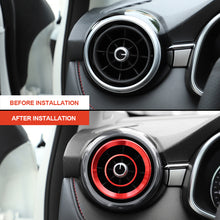 Load image into Gallery viewer, 4Pcs Car Air Outlet Cover Interior Parts Circle Mouldings Chrome AC Frame Trim Decoration Accessories Auto For MG ZS MG6 2017-2020 