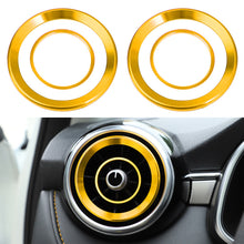 Load image into Gallery viewer, 4Pcs Car Air Outlet Cover Interior Parts Circle Mouldings Chrome AC Frame Trim Decoration Accessories Auto For MG ZS MG6 2017-2020 
