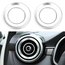 Load image into Gallery viewer, 4Pcs Car Air Outlet Cover Interior Parts Circle Mouldings Chrome AC Frame Trim Decoration Accessories Auto For MG ZS MG6 2017-2020 