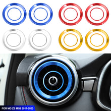 Load image into Gallery viewer, 4Pcs Car Air Outlet Cover Interior Parts Circle Mouldings Chrome AC Frame Trim Decoration Accessories Auto For MG ZS MG6 2017-2020 