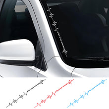Load image into Gallery viewer, 56cm Car Vinyl Reflective Performance Heartbeat Line Sticker Windshield Windscreen Bumper Hood Decor Decal Auto Vehicle Decoraion