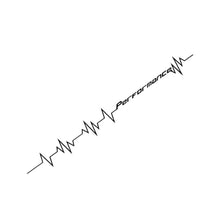 Load image into Gallery viewer, 56cm Car Vinyl Reflective Performance Heartbeat Line Sticker Windshield Windscreen Bumper Hood Decor Decal Auto Vehicle Decoraion