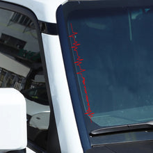 Load image into Gallery viewer, 56cm Car Vinyl Reflective Performance Heartbeat Line Sticker Windshield Windscreen Bumper Hood Decor Decal Auto Vehicle Decoraion