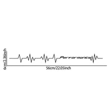 Load image into Gallery viewer, 56cm Car Vinyl Reflective Performance Heartbeat Line Sticker Windshield Windscreen Bumper Hood Decor Decal Auto Vehicle Decoraion