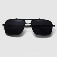 Load image into Gallery viewer, Vintage Retro Men's Punk Sunglasses Double Bridge Thick Metal Frame UV400 Lenses Motorcycle Riding Sunglasses