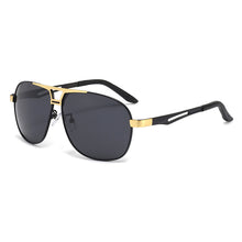 Load image into Gallery viewer, Square Polarized Sunglasses Men Lightweight Metal Frame Sun Glasses UV400 Protection Anti-Glare Cycling Driving Shades