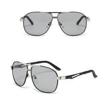 Load image into Gallery viewer, Square Polarized Sunglasses Men Lightweight Metal Frame Sun Glasses UV400 Protection Anti-Glare Cycling Driving Shades