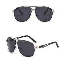 Load image into Gallery viewer, Square Polarized Sunglasses Men Lightweight Metal Frame Sun Glasses UV400 Protection Anti-Glare Cycling Driving Shades