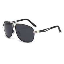 Load image into Gallery viewer, Square Polarized Sunglasses Men Lightweight Metal Frame Sun Glasses UV400 Protection Anti-Glare Cycling Driving Shades