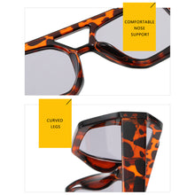 Load image into Gallery viewer, Retro Double Bridge Sunglasses Unique Polygonal Frame Vintage Unisex Sunglasses Outdoor Streetwear Accessories