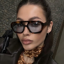 Load image into Gallery viewer, Retro Double Bridge Sunglasses Unique Polygonal Frame Vintage Unisex Sunglasses Outdoor Streetwear Accessories