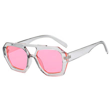 Load image into Gallery viewer, Retro Double Bridge Sunglasses Unique Polygonal Frame Vintage Unisex Sunglasses Outdoor Streetwear Accessories
