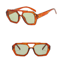 Load image into Gallery viewer, Retro Double Bridge Sunglasses Unique Polygonal Frame Vintage Unisex Sunglasses Outdoor Streetwear Accessories