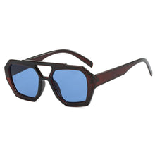 Load image into Gallery viewer, Retro Double Bridge Sunglasses Unique Polygonal Frame Vintage Unisex Sunglasses Outdoor Streetwear Accessories