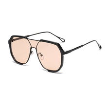Load image into Gallery viewer, Double Bridge Sunglasses Oversized Polygonal Frame Fashion-Forward UV400 Shades Retro Modern Unisex Sun Glasses for Streetwear Outdoor