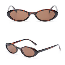 Load image into Gallery viewer, Jelly Oval Women's Sunglasses Small Frame Vintage Chic Sun Glasses Retro Translucent Teardrop Shades for Beach Outfits