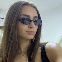 Load image into Gallery viewer, Jelly Oval Women's Sunglasses Small Frame Vintage Chic Sun Glasses Retro Translucent Teardrop Shades for Beach Outfits
