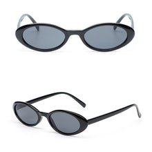 Load image into Gallery viewer, Jelly Oval Women's Sunglasses Small Frame Vintage Chic Sun Glasses Retro Translucent Teardrop Shades for Beach Outfits
