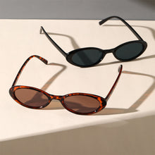 Load image into Gallery viewer, Jelly Oval Women's Sunglasses Small Frame Vintage Chic Sun Glasses Retro Translucent Teardrop Shades for Beach Outfits