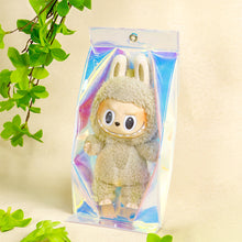 Load image into Gallery viewer, For 17cm Labubu V2 V3 15cm Cotton Doll Outfit Crossbody Pain Bag PVC Storage Bag Dolls Display Bag