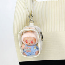 Load image into Gallery viewer, For 17cm Labubu V2 V3 15cm Cotton Doll Outfit Crossbody Pain Bag PVC Storage Bag Dolls Display Bag