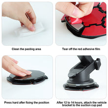 Load image into Gallery viewer, Car Phone Mount Holder Suction Cup Base Non-Slip Adhesive Pad Dashboard Disc Dashboard Mount Accessory