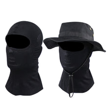 Load image into Gallery viewer, Outdoor Men Camouflage Boonie Cap Hat Neck Face Mask Foldable Soft Hat Hunting Fishing Wide Brimmed Hat Sunshade Caps