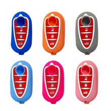 Load image into Gallery viewer, Car Remote Control Key Cover Holder Silicone For Alfa Romeo Giulietta Myth Junior 4C Romeo Mito Myth 159 GTO GTA Car Accessories