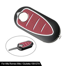 Load image into Gallery viewer, Car Remote Control Key Cover Holder Key Housing 3 Buttons Fit for Alfa Romeo Mito / Giulietta 159 GTA Car Accessories
