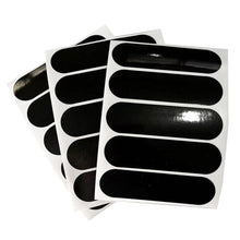 Load image into Gallery viewer, 4/5/6Pcs Set Motorcycle Helmets Invisible Black Rectangle Reflective Stickers Simple And Effective Reflective Tape For Helmets Bikes