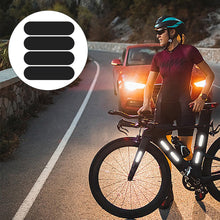 Load image into Gallery viewer, 4/5/6Pcs Set Motorcycle Helmets Invisible Black Rectangle Reflective Stickers Simple And Effective Reflective Tape For Helmets Bikes