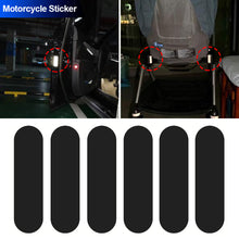 Load image into Gallery viewer, 4/5/6Pcs Set Motorcycle Helmets Invisible Black Rectangle Reflective Stickers Simple And Effective Reflective Tape For Helmets Bikes