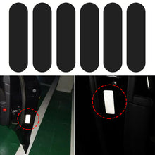 Load image into Gallery viewer, 4/5/6Pcs Set Motorcycle Helmets Invisible Black Rectangle Reflective Stickers Simple And Effective Reflective Tape For Helmets Bikes