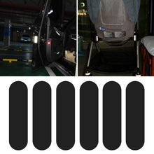 Load image into Gallery viewer, 4/5/6Pcs Set Motorcycle Helmets Invisible Black Rectangle Reflective Stickers Simple And Effective Reflective Tape For Helmets Bikes