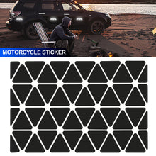 Load image into Gallery viewer, Motorcycle Helmets Invisible Triangle Black Reflective Stickers Simple And Effective Reflective Tape For Helmets Bikes