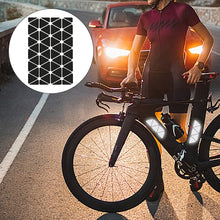 Load image into Gallery viewer, Motorcycle Helmets Invisible Triangle Black Reflective Stickers Simple And Effective Reflective Tape For Helmets Bikes