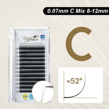 Load image into Gallery viewer, Black Y Shaped 2D YY Ultra-thin Lash Extension Premade Fans Eyelashes Extensions Single Tip Natural Soft Light False Eyelashes