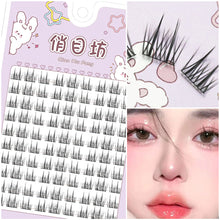 Load image into Gallery viewer, Black Sunflower False Eyelashes Natural Manga Lashes Anime Eyelashes Large Capacity Eyelashes Extension 8-13mm