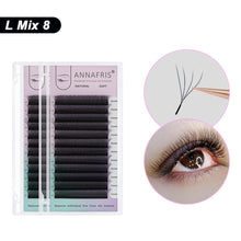 Load image into Gallery viewer, 4D-W Shaped Eyelash Extension Premade Fans W Volume Lashes C/D/L 4D False Eyelashes 9-13mm/8-15mm