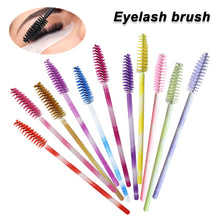 Load image into Gallery viewer, 50Pcs Disposable Eyelash Brush Soft Head Crystal Eyebrow Brush Lash Extension Brush Mascara Wand Makeup Tool
