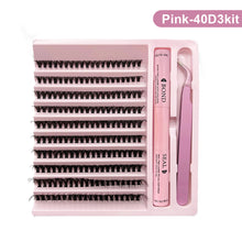 Load image into Gallery viewer, DIY Lash Extension Kit DIY Lash Extension Kit Lash Clusters False Eyelashes 8-14mm Makeup Tools With Tweezers Eyelash Glue