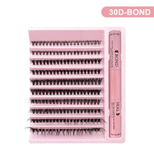 Load image into Gallery viewer, DIY Lash Extension Kit DIY Lash Extension Kit Lash Clusters False Eyelashes 8-14mm Makeup Tools With Tweezers Eyelash Glue