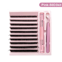 Load image into Gallery viewer, DIY Lash Extension Kit DIY Lash Extension Kit Lash Clusters False Eyelashes 8-14mm Makeup Tools With Tweezers Eyelash Glue