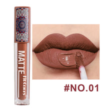 Load image into Gallery viewer, 6 Colors Waterproof Liquid Lipstick Matte Velvet Clay Texture Lip Gloss Bohemian Style Earth Brown Lasting Non Stick Cup Makeup