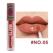 Load image into Gallery viewer, 6 Colors Waterproof Liquid Lipstick Matte Velvet Clay Texture Lip Gloss Bohemian Style Earth Brown Lasting Non Stick Cup Makeup