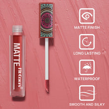 Load image into Gallery viewer, 6 Colors Waterproof Liquid Lipstick Matte Velvet Clay Texture Lip Gloss Bohemian Style Earth Brown Lasting Non Stick Cup Makeup
